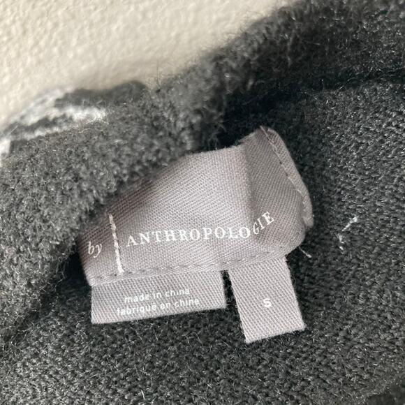 Anthropologie Flat White Stars Longline Cardigan - Black - Small - Picture 7 of 7